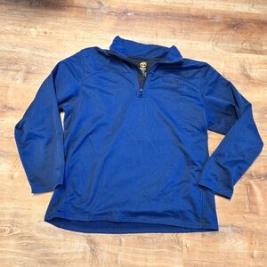 Timberland Blue Quarter-Zip Pullover Extra Large